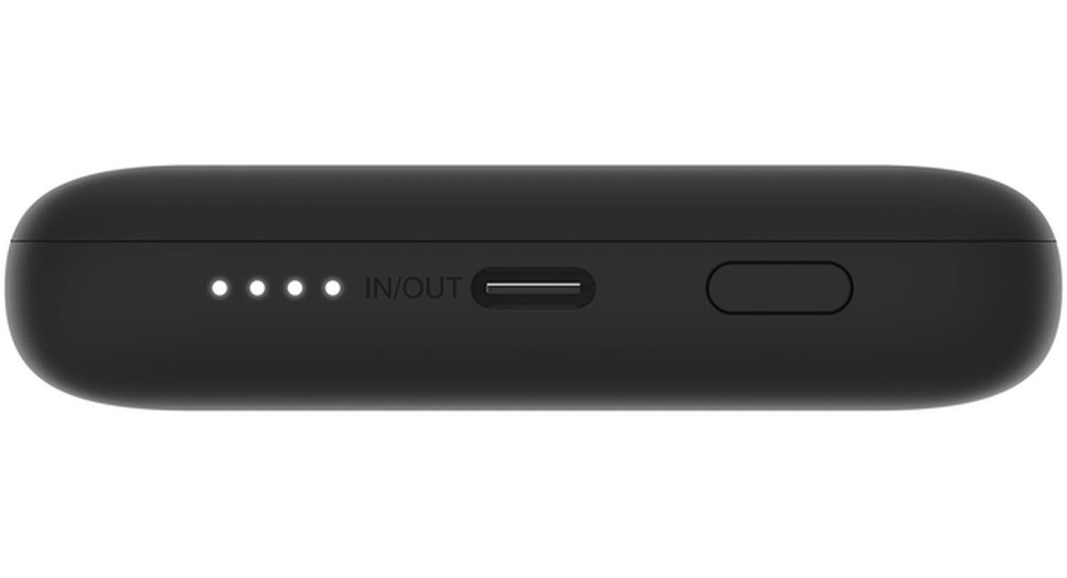 Batterie Externe Belkin BoostCharge Plus, 10000mAh, 23W, QC + PD, 1 x Lightning - 2 x USB-C, Noire BPB006btBLK