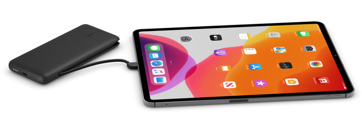 Batterie Externe Belkin BoostCharge Plus, 10000mAh, 23W, QC + PD, 1 x Lightning - 2 x USB-C, Noire BPB006btBLK