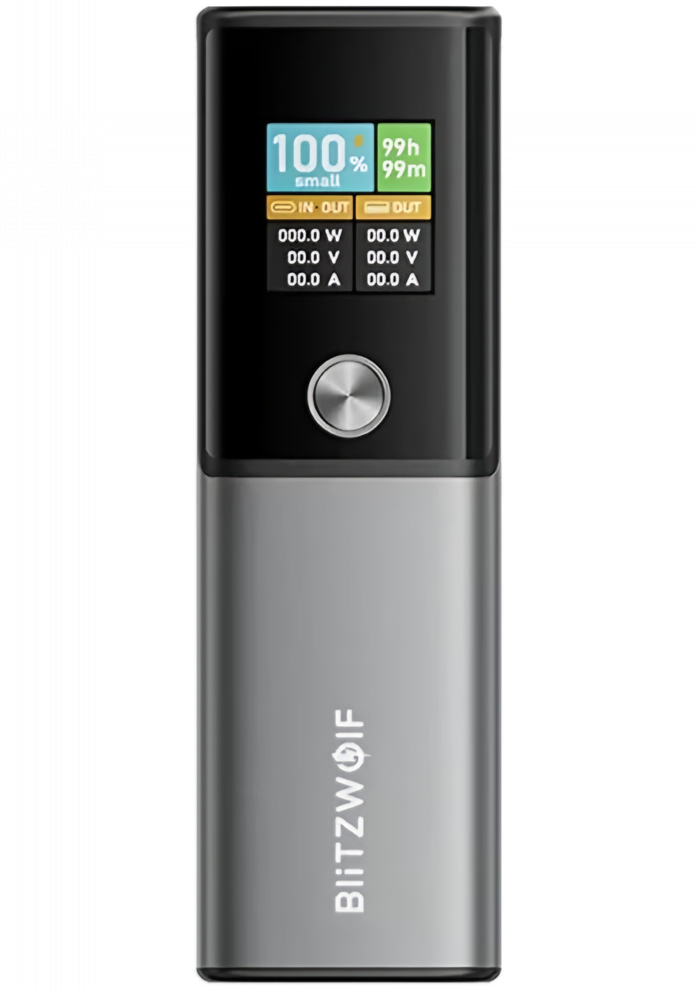 Batterie Externe BlitzWolf BW-P23, 14000mAh, 100W, QC + PD, 1 x USB-A - 1 x USB-C, Gris