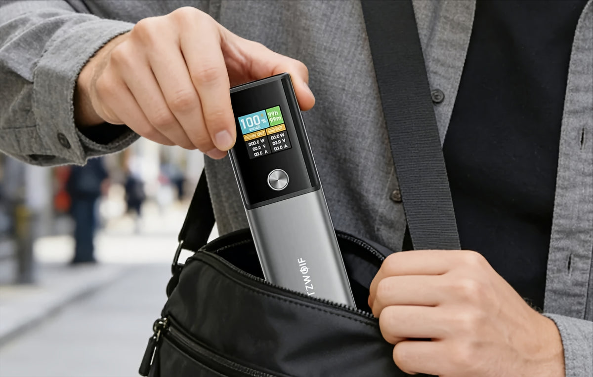 Batterie Externe BlitzWolf BW-P23, 14000mAh, 100W, QC + PD, 1 x USB-A - 1 x USB-C, Gris