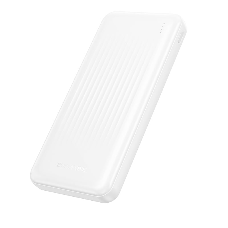 Borofone BJ80A Clever External Battery, 10000mAh, 22.5W, QC + PD, 1 x USB-C - 2 x USB-A, White