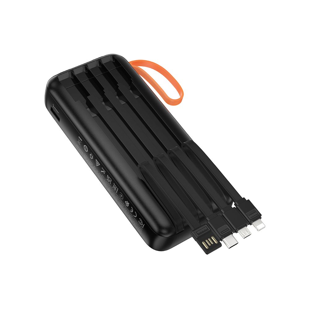 Batterie Externe HOCO J151A, 20000mAh, 10W, 1 x Lightning - 1 x microUSB - 1 x USB-A - 1 x USB-C, Noire