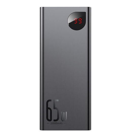 Baseus Adaman Batterie externe, 20000mAh, 65W, QC + PD, 1 x USB-C - 2 x USB-C, Noir PPIMDA-D01 PPIMDA-D01