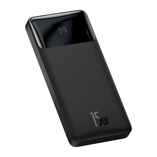 Baseus Bipow Batterie externe, 10000mAh, 15W, 1 x USB-C - 2 x USB-A, Noir PPBD050001