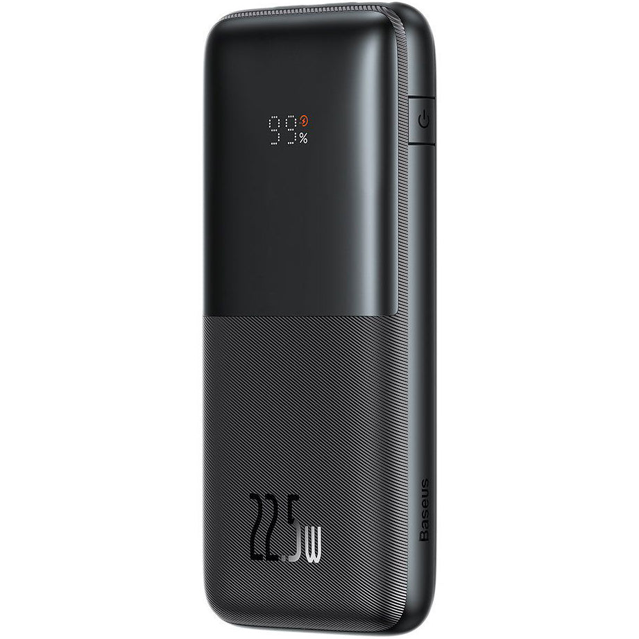 Baseus Bipow Pro External Battery, 10000mAh, 22.5W, QC + PD, 1 x USB-C - 2 x USB-A, Black PPBD040001