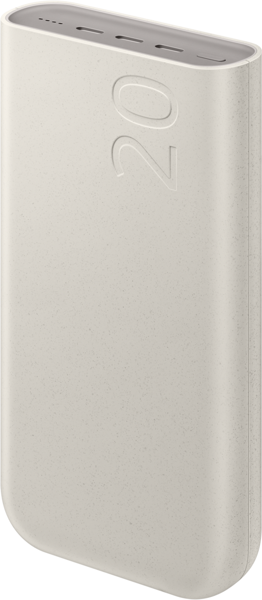 Batterie externe Samsung, 20000mAh, 45W, PD, 3 x USB-C, Beige EB-P4520XUEGEU