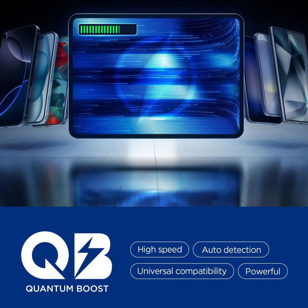 Batterie Externe Spigen, 20000mAh, 30W, QC + PD, 1 x USB-A - 2 x USB-C, Noire