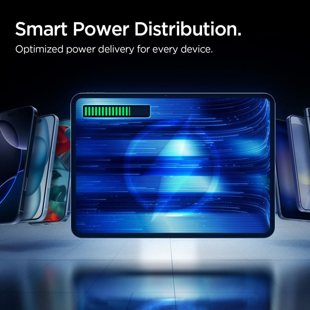 Batterie Externe Spigen Essential, 10000mAh, 22.5W, QC + PD, 1 x USB-A - 2 x USB-C, Noire