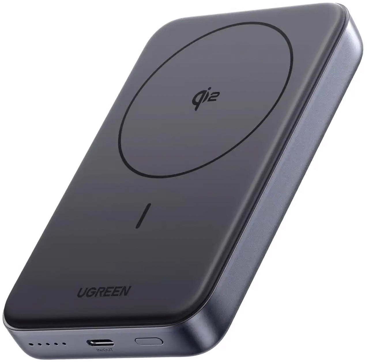 Batterie Externe UGREEN PB761, 10000mAh, 30W, PD + FQI, 1 x QI - 1 x USB-C, Gris