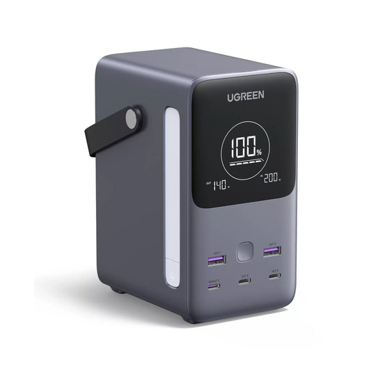 Batterie Externe UGREEN PB770, 48000mAh, 300W, QC + PD, 2 x USB-A - 3 x USB-C, Gris