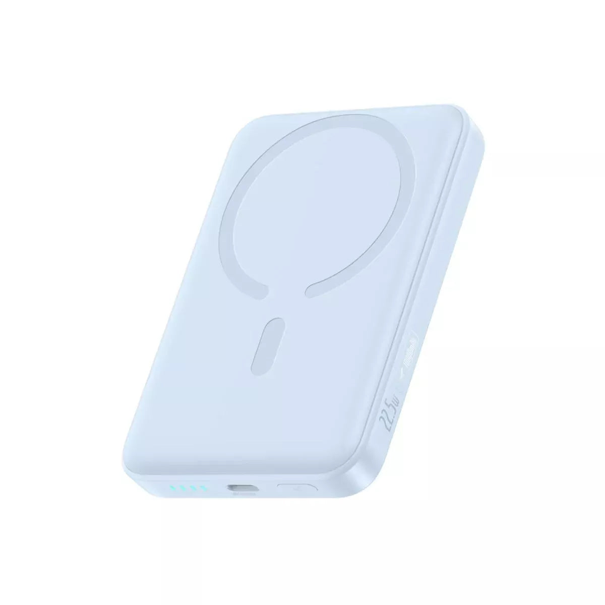 Batterie Externe Sans Fil Baseus EnerFill FM11 Ultra-Mini, 10000mAh, 22,5W, PD + FQI, 1 x QI - 1 x USB-C, Bleue P1008210E313-00