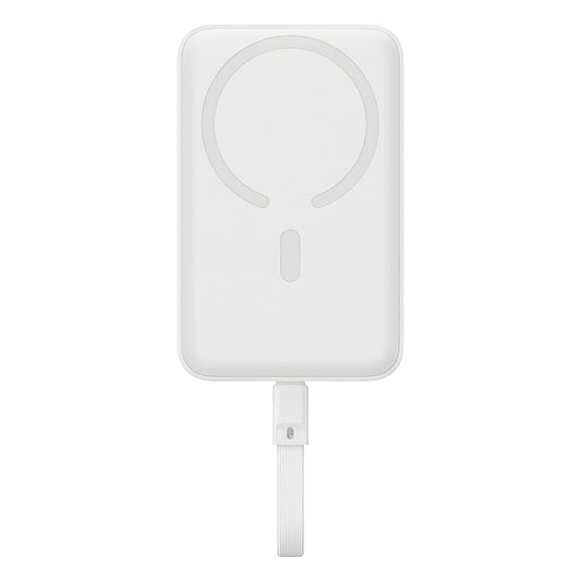 Batterie Externe Sans Fil Baseus Magnetic Mini, 10000mAh, 30W, PD + FQI, 1 x QI - 2 x USB-C, Blanche P1002210B223-00