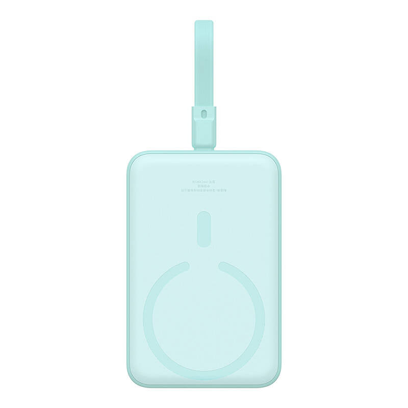 Batterie Externe Sans Fil Baseus Magnetic Mini, 10000mAh, 20W, PD + FQI, 1 x Lightning - 1 x QI - 1 x USB-C, Vert P10022109333-00