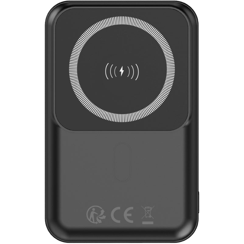 Forever MATB-100 Batterie externe sans fil, 10000mAh, 22.5W, QC + PD + FQI, 1 x QI - 1 x USB-A - 1 x USB-C, Noir