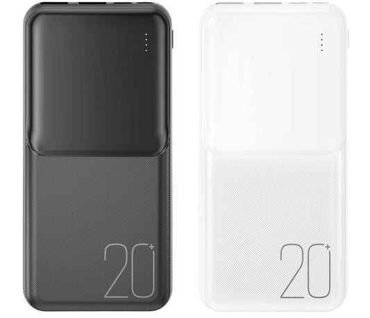 Batterie Externe XO Design PR252, 20000mAh, 10W, 2 x USB-A, Blanche
