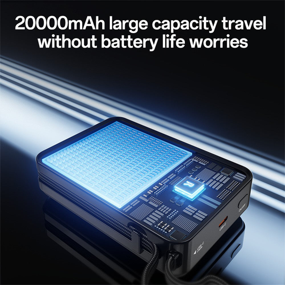 Batterie Externe Yesido YP97, 20000mAh, 65W, PD, 2 x USB-C, Gris