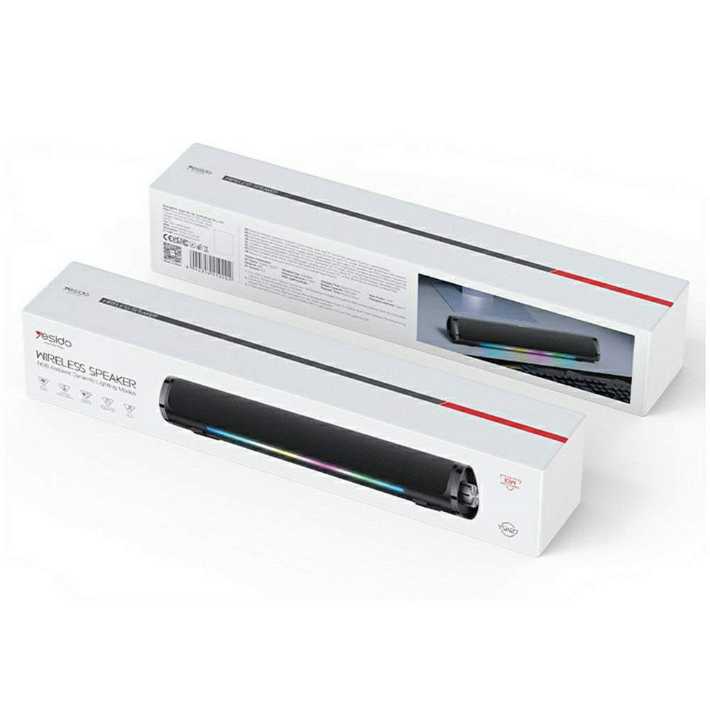 Enceinte Bluetooth Yesido YSW27, 10W, RGB, Noire
