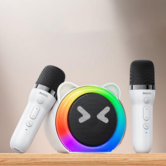 Yesido YSW36 Kids Bluetooth Speaker, 5W, Karaoke, White