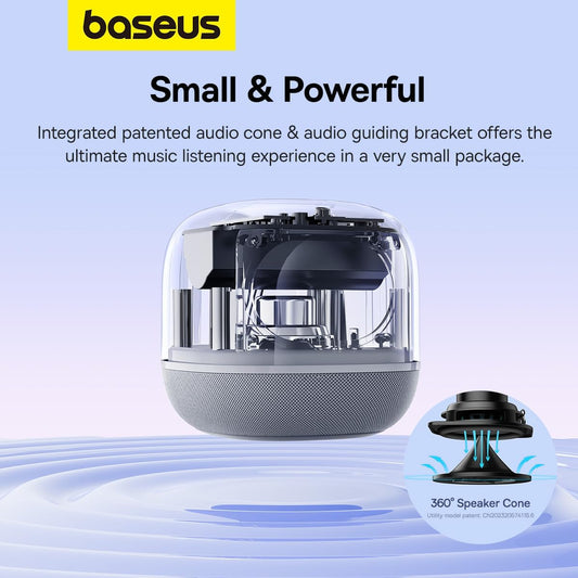 Enceinte Bluetooth Baseus AeQur V2, Blanche