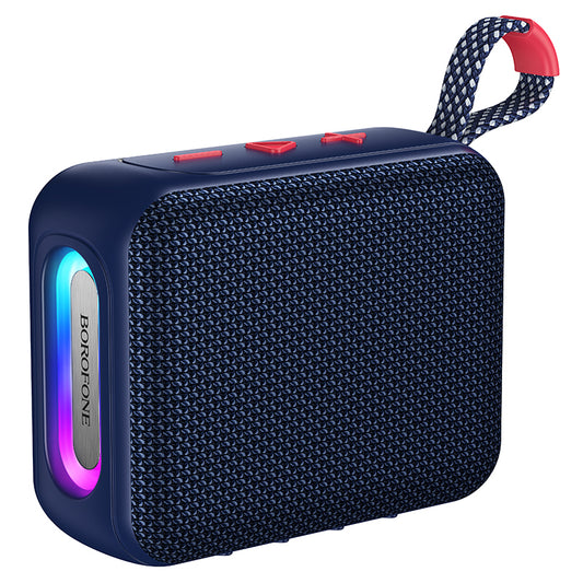Enceinte portable Bluetooth Borofone BR106 Felicitous, 8 W, TWS, RGB, bleu marine