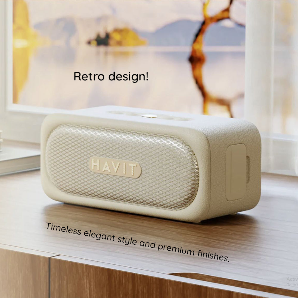 Enceinte Bluetooth HAVIT SK905BT, 20W, Étanche, Noire