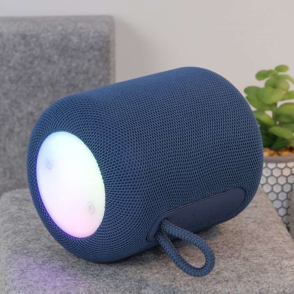 Enceinte Portable Bluetooth HOCO HC30, 5W, TWS, RGB, Bleue