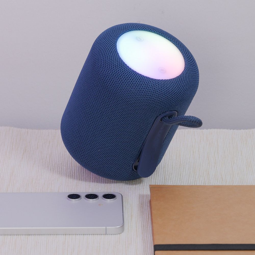 Enceinte Portable Bluetooth HOCO HC30, 5W, TWS, RGB, Bleue