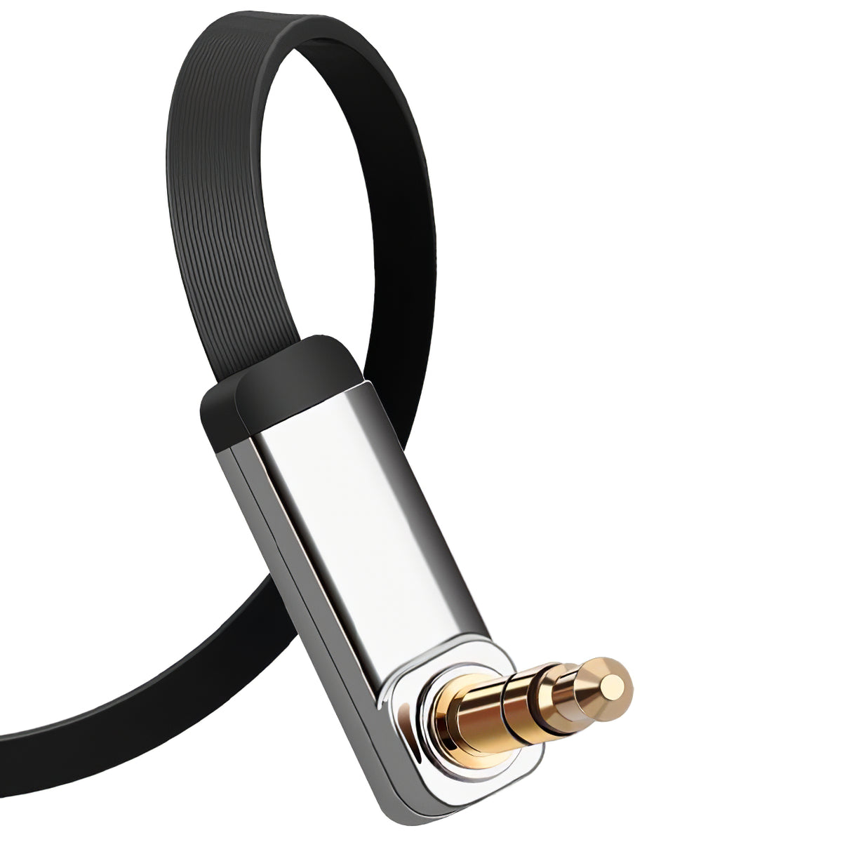 Câble Audio 3.5mm - 3.5mm UGREEN AV112 Angled, 1m, Noir