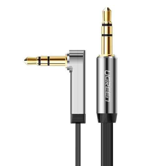 Câble audio 3,5 mm - 3,5 mm UGREEN AV119 coudé, 0,5 m, noir