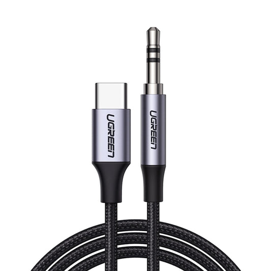Câble audio USB-C - 3,5 mm UGREEN AV143, 1m, Gris