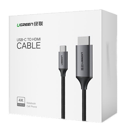 Câble Audio et Vidéo USB-C - HDMI UGREEN MM142, 1.5m, Noir