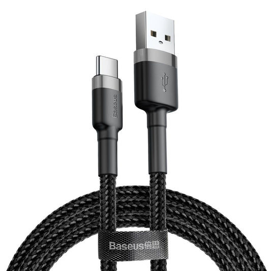 Câble de données et de charge USB-A vers USB-C Baseus Cafule, 18W, 3m, Gris CATKLF-UG1 CATKLF-UG1