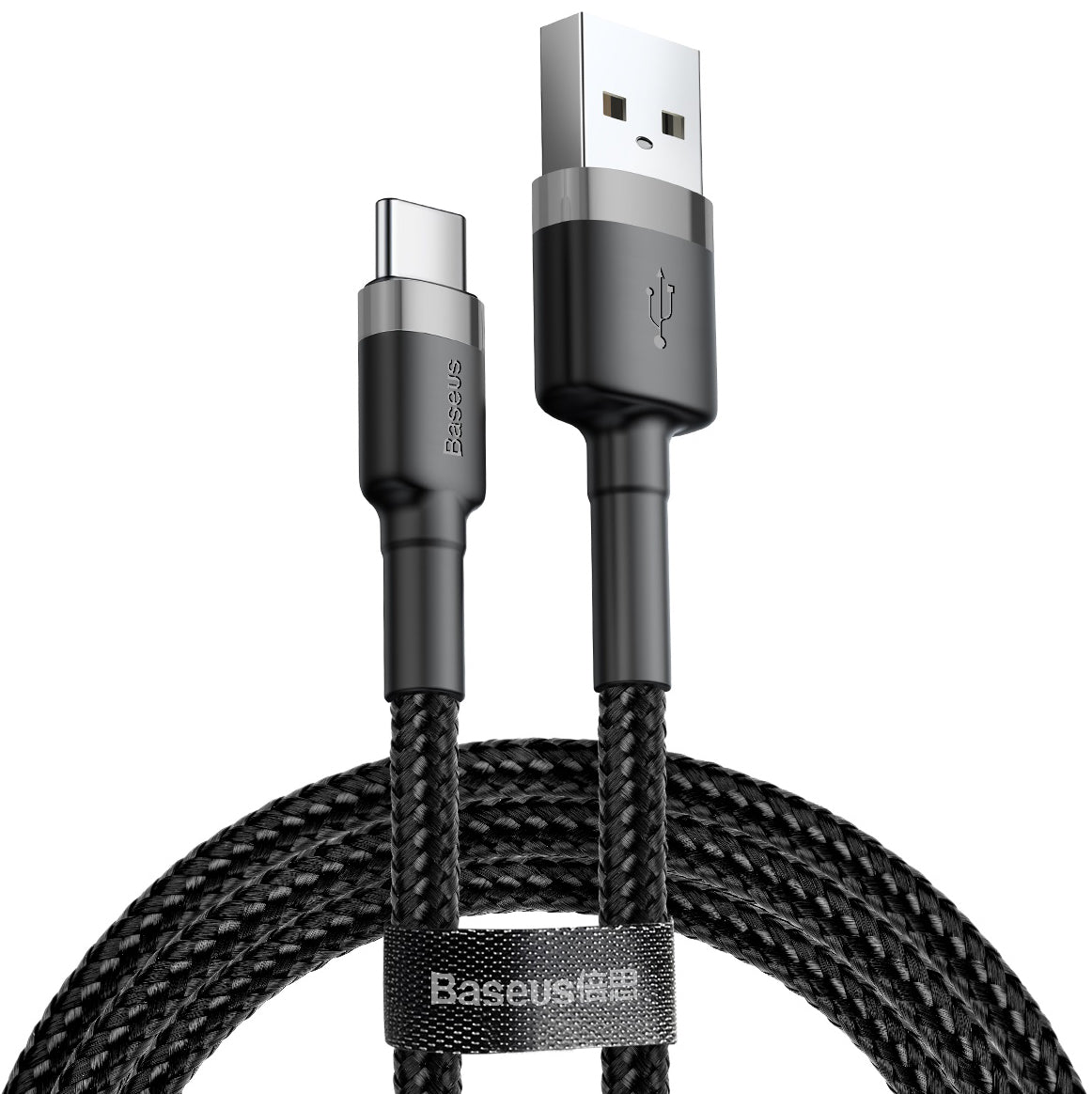 Câble de Données et de Charge USB-A - USB-C Baseus Cafule, 60W, 1m, Gris CATKLF-BG1