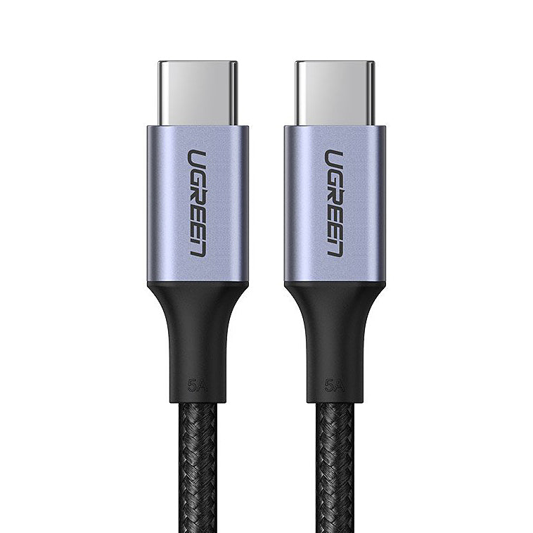 Câble de Données et de Charge USB-C - USB-C UGREEN US316, 100W, 2m, Gris