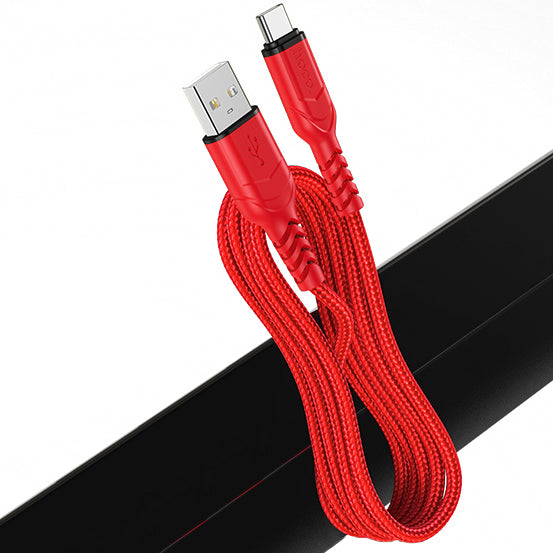 Câble de Données et de Charge USB-A - USB-C HOCO X59 Victory, 18W, 1m, Rouge