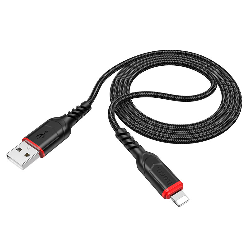 Câble de Données et de Charge USB-A - Lightning HOCO X59 Victory, 18W, 1m, Noir