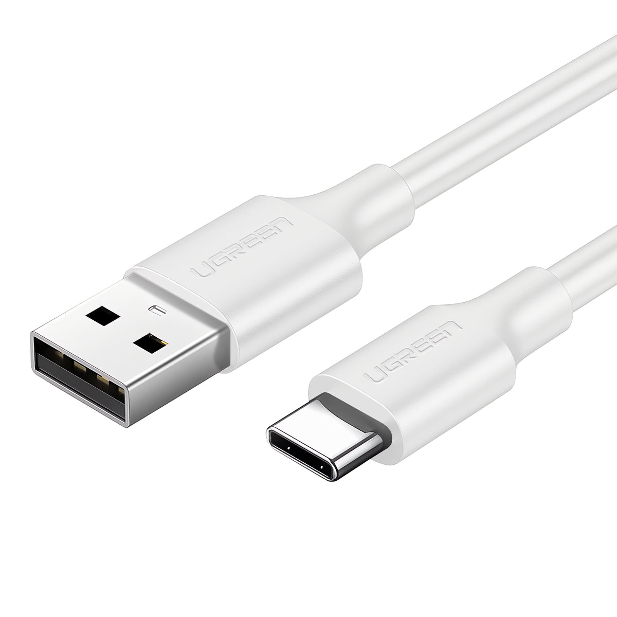 Câble de Données et de Charge USB-A - USB-C UGREEN US287, 18W, 1.5m, Blanc