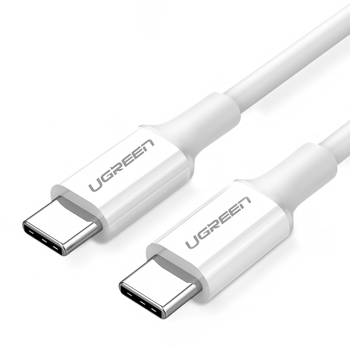 Câble de données et de charge USB-C - USB-C UGREEN US264, 60W, 1m, blanc