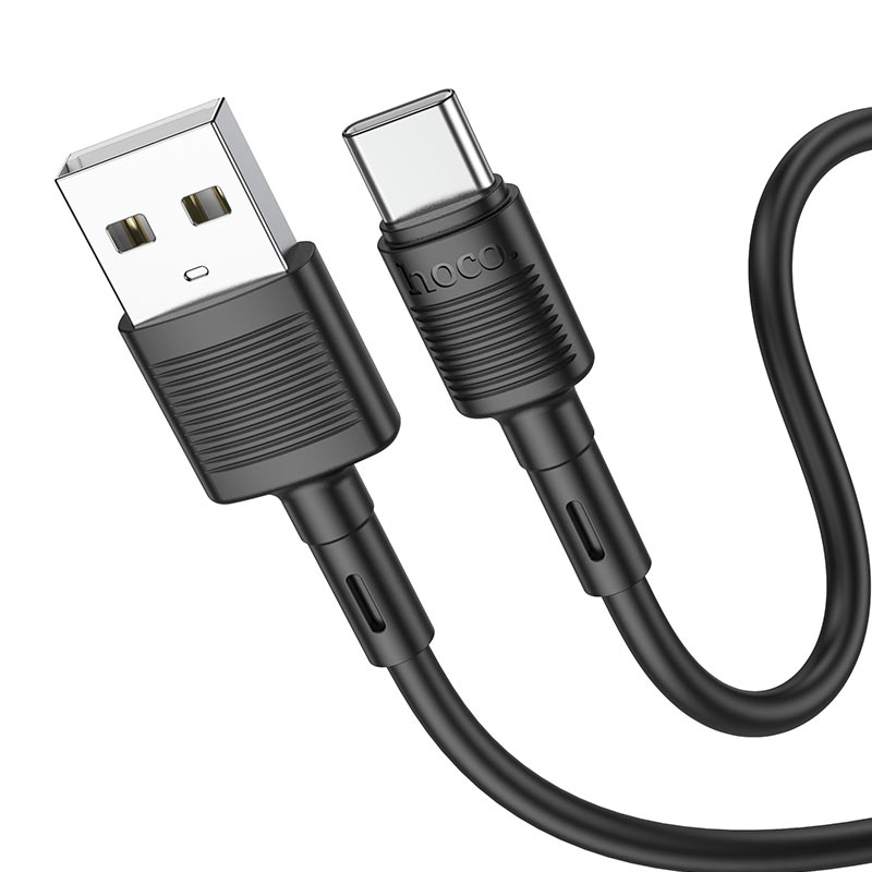 Câble de données et de charge USB-A - USB-C HOCO X83 Victory, 20W, 1m, Noir