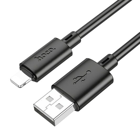 Câble de données et de chargement USB-A - Lightning HOCO X88, 18W, 1m, noir