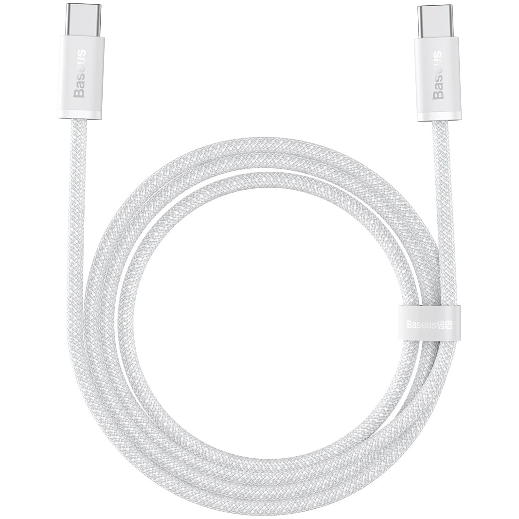 Câble de données et de charge USB-C - USB-C Baseus Dynamic 3 Series, 100W, 2m, blanc P10367000Y11-01