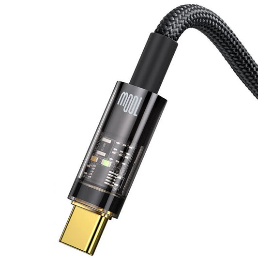 Câble de données et de charge USB-A à USB-C Baseus Explorer, 100W, 1m, noir CATS000201