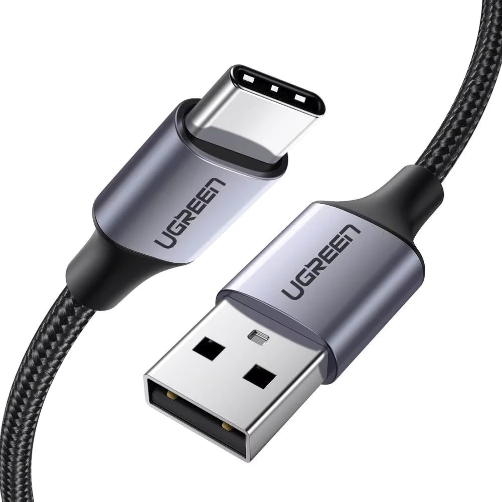 Câble de Données et de Charge USB-A - USB-C UGREEN US288, 18W, 0.5m, Noir