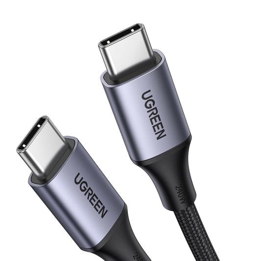 Câble de données et de charge USB-C - USB-C UGREEN US535, 240W, 2m, Gris