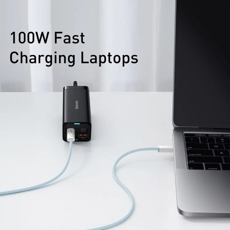 Câble de Données et de Charge USB-C - USB-C Baseus Dynamic Series, 100W, 1m, Bleu CALD000203