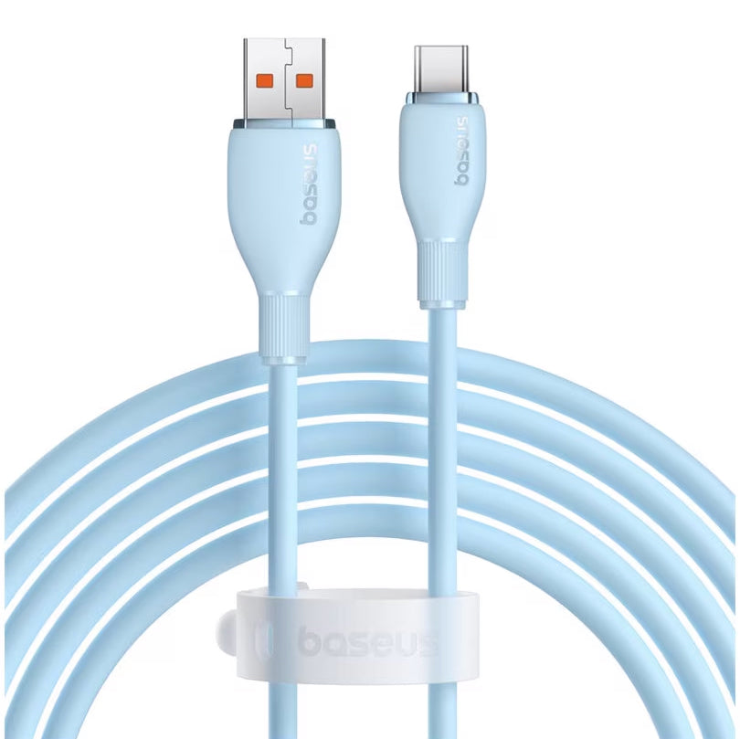 Câble de Données et de Charge USB-A - USB-C Baseus Pudding, 100W, 2m, Bleu P10355703311-01