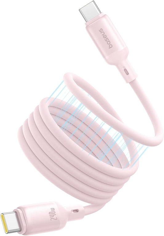 Câble de Données et de Charge USB-C - USB-C Baseus PicoGo, 240W, 1m, Rose P10376800411-00