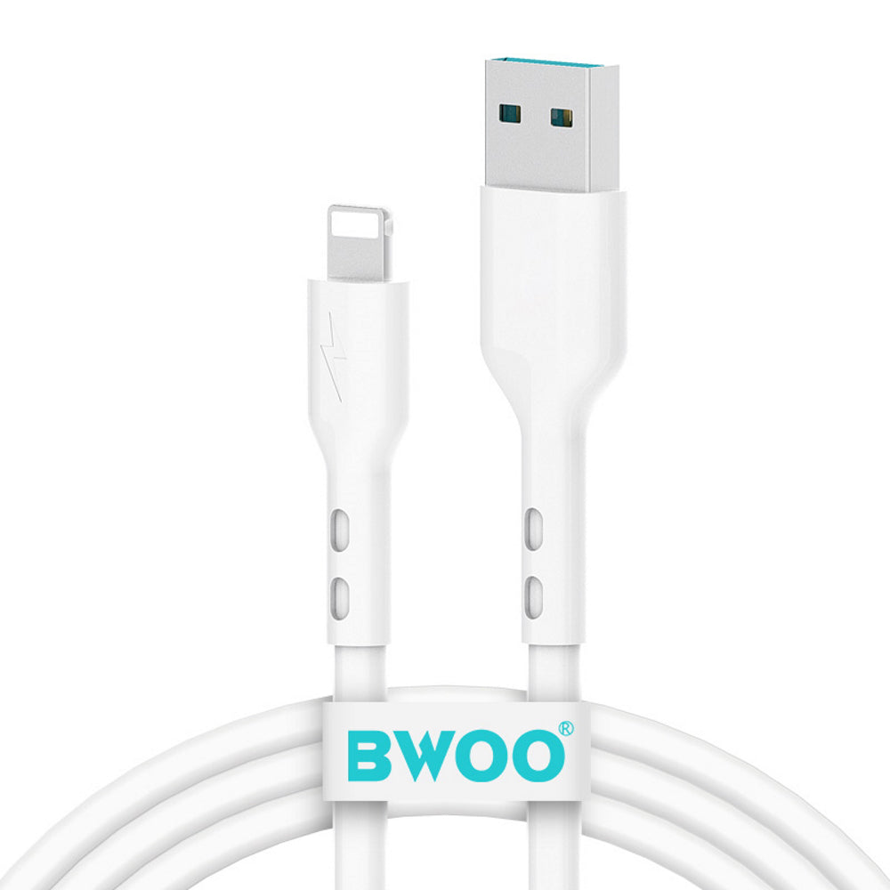Câble de données et de charge USB-A - Lightning BWOO X172L, 15W, 1m, Blanc