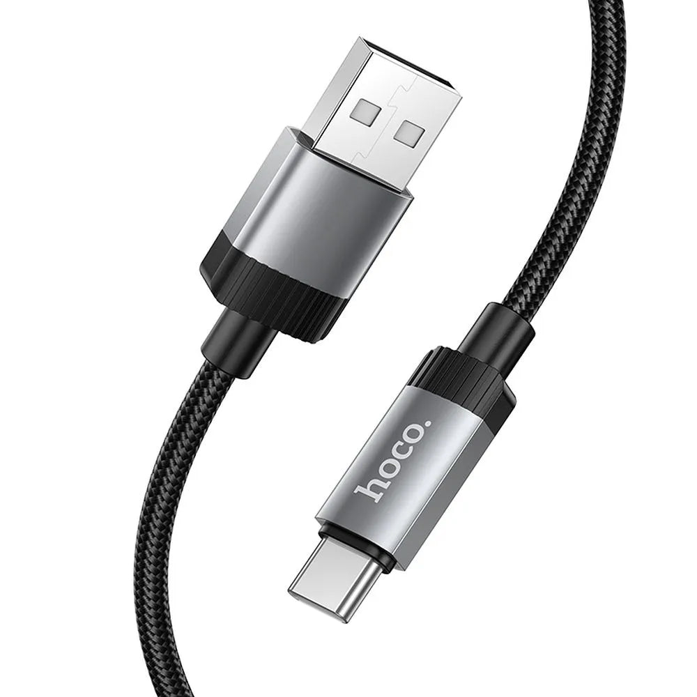 Câble de Données et de Charge USB-A - USB-C HOCO X117, 60W, 1m, Noir