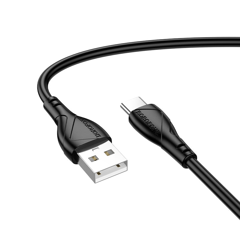 Câble de Données et de Charge USB-A - USB-C Borofone BX121 Energy, 18W, 1m, Noir